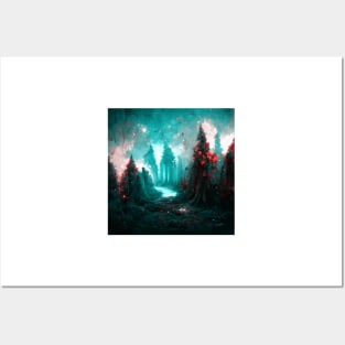 Mystical Fantasy Forest Posters and Art